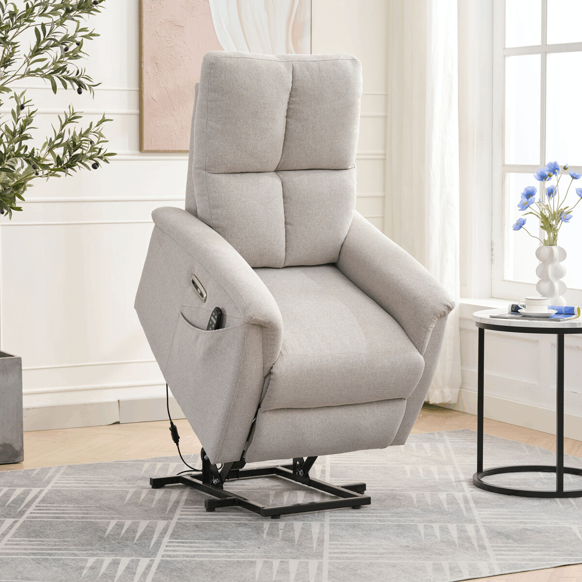 Elektrické polohovacie kreslo látka TV-929 CRM2