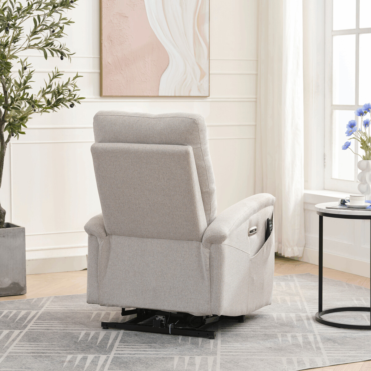 Elektrické polohovacie kreslo látka TV-929 CRM2