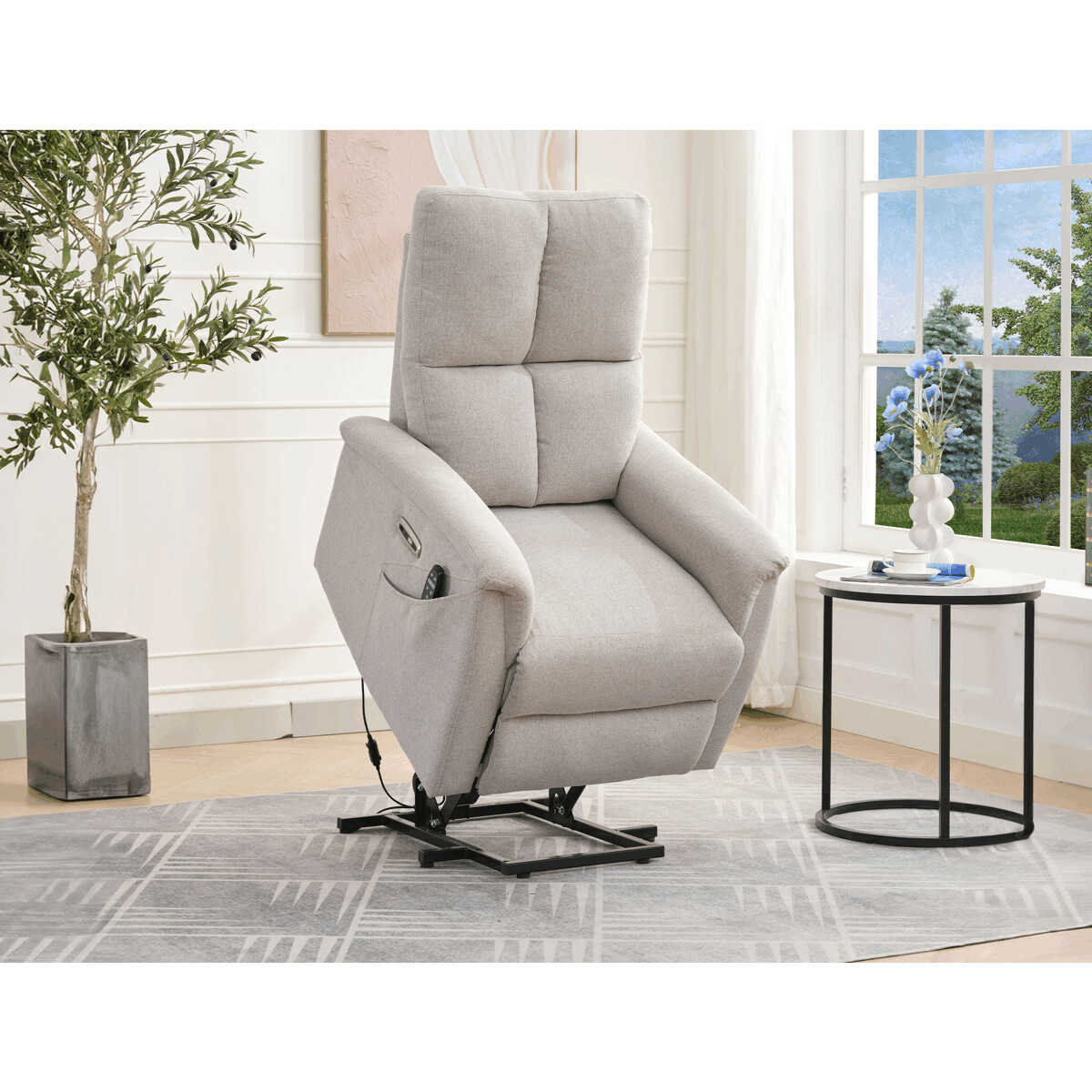 Elektricky polohovateľné kreslo TV-929 GREY2