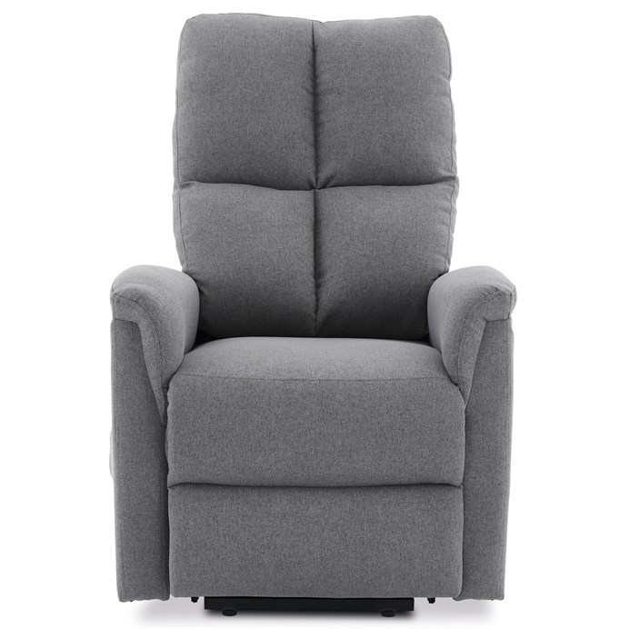 Polohovacie kreslo, elektrické zabudované ovládanie, šedá, látka, TV-929 GREY2