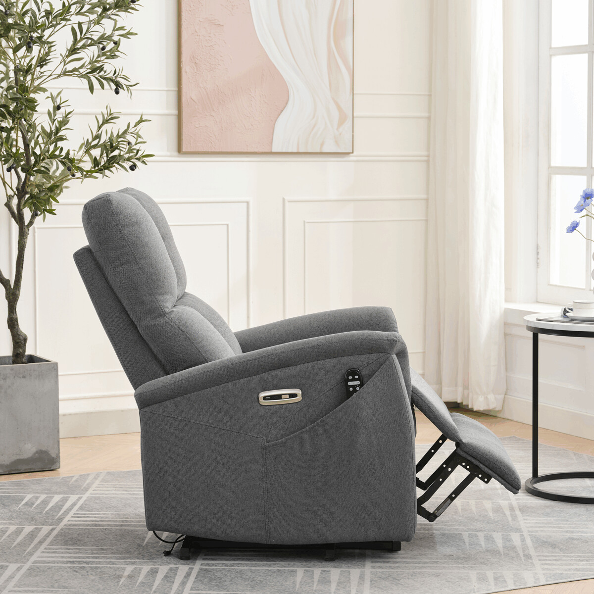 Elektrické polohovacie kreslo látka TV-929 CRM2