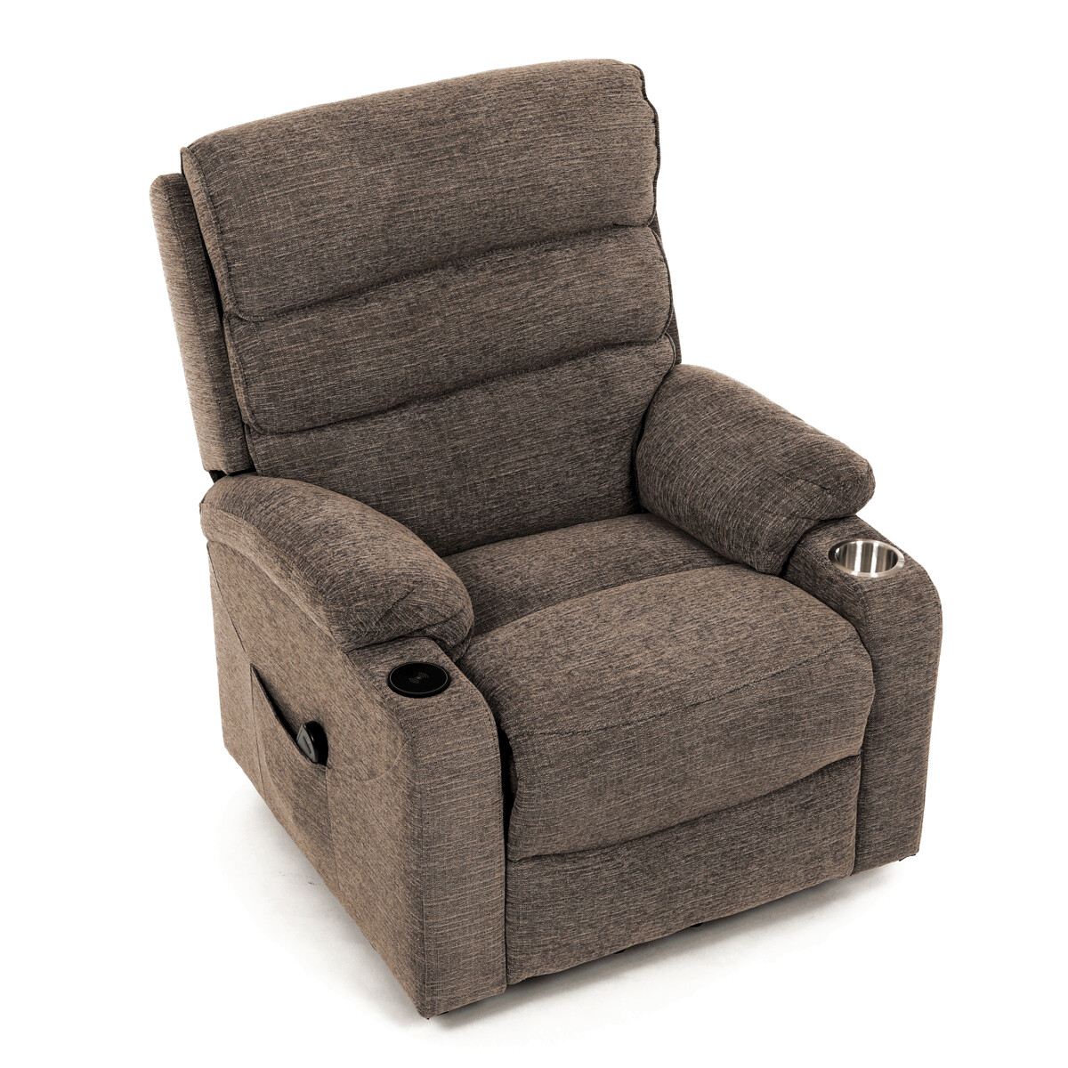 Elektrické polohovacie kreslo látka TV-S8348 GREY2