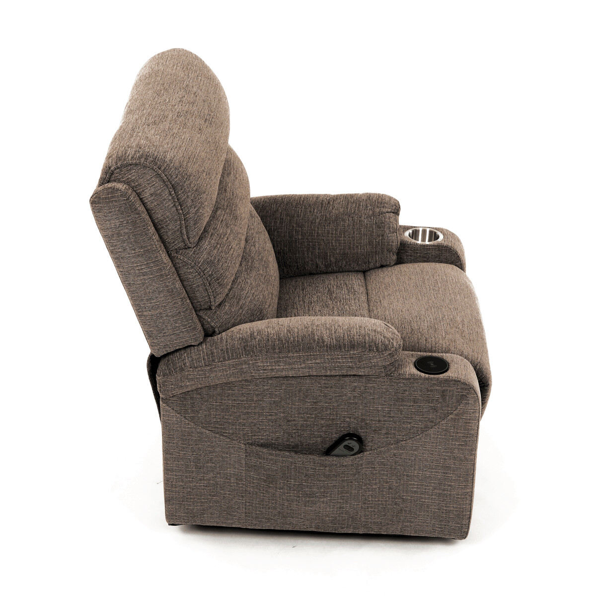 Elektrické polohovacie kreslo látka TV-S8348 GREY2