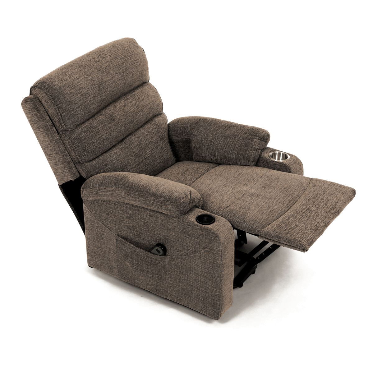 Elektrické polohovacie kreslo látka TV-S8348 GREY2