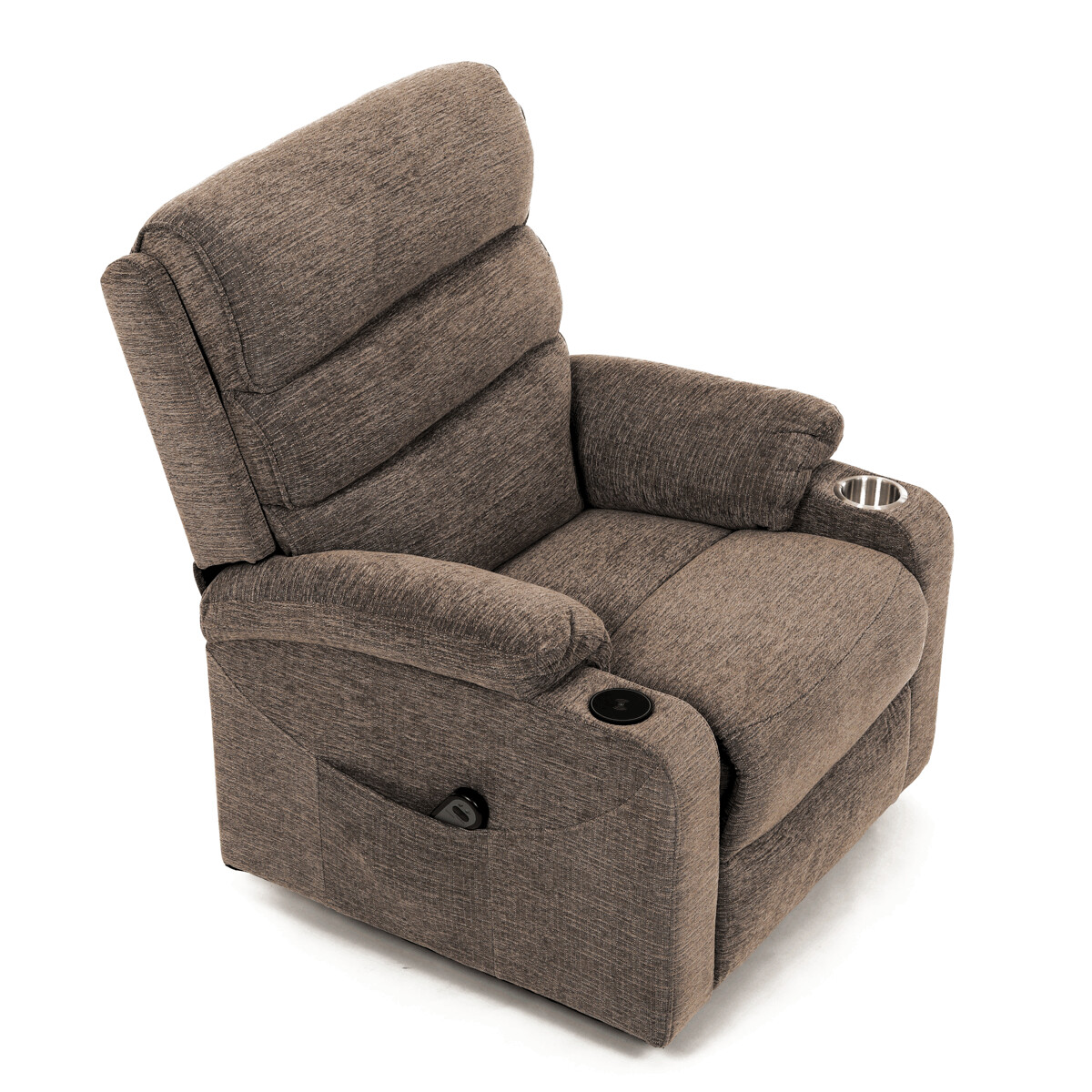 Elektrické polohovacie kreslo látka TV-S8348 GREY2