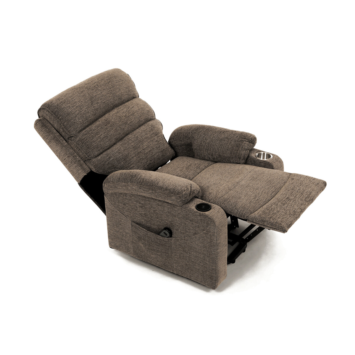 Elektrické polohovacie kreslo látka TV-S8348 GREY2
