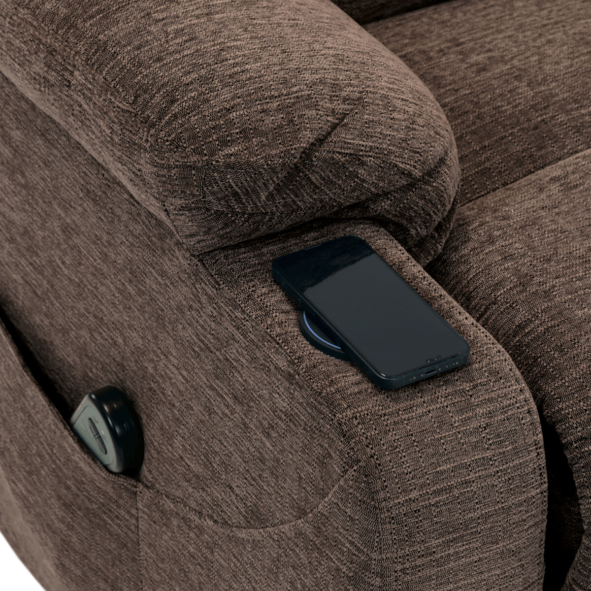 Elektrické polohovacie kreslo látka TV-S8348 GREY2