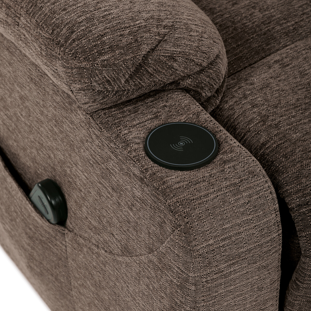 Elektrické polohovacie kreslo látka TV-S8348 GREY2