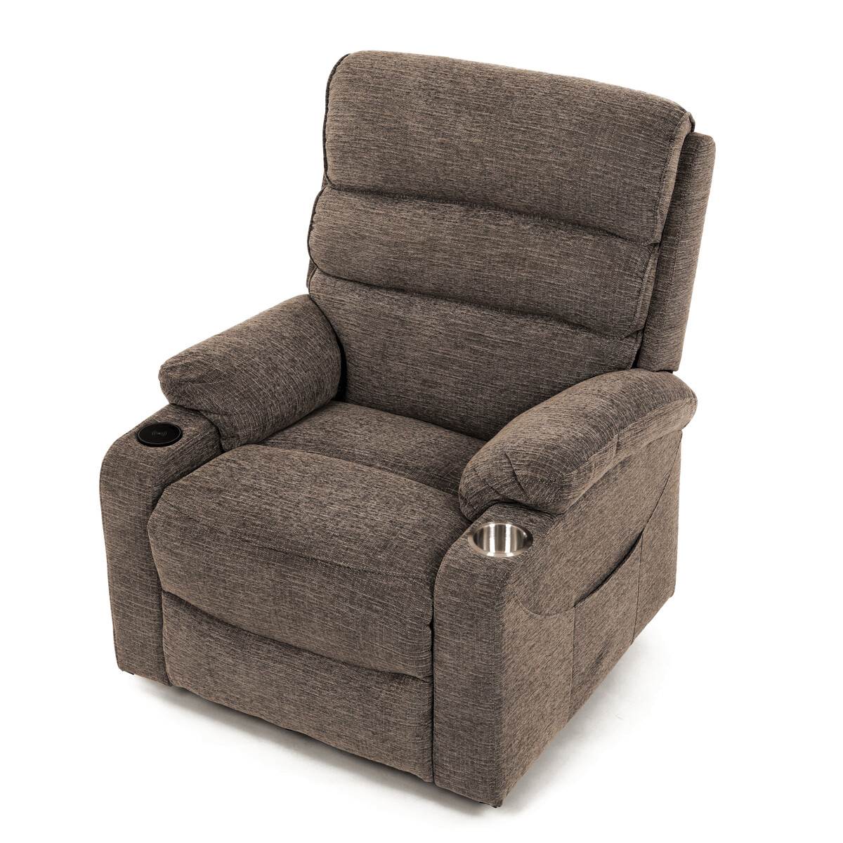 Elektrické polohovacie kreslo látka TV-S8348 GREY2