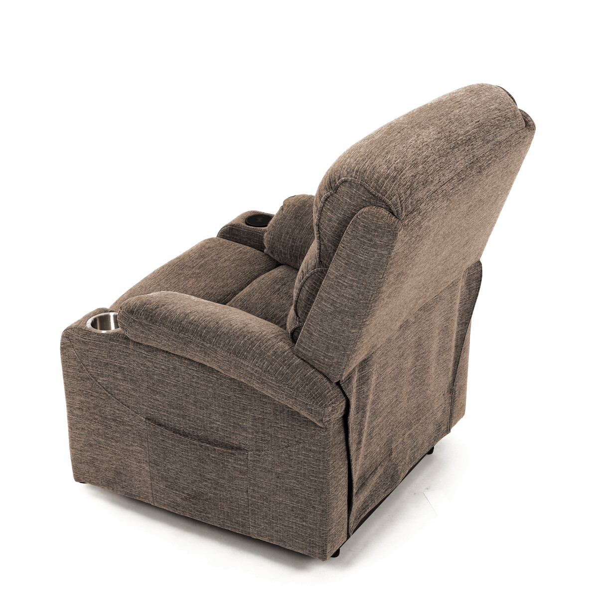 Elektrické polohovacie kreslo látka TV-S8348 GREY2