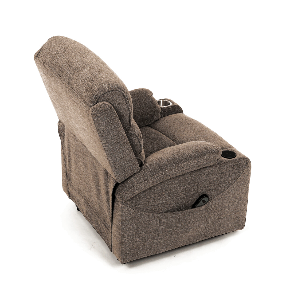 Elektrické polohovacie kreslo látka TV-S8348 GREY2