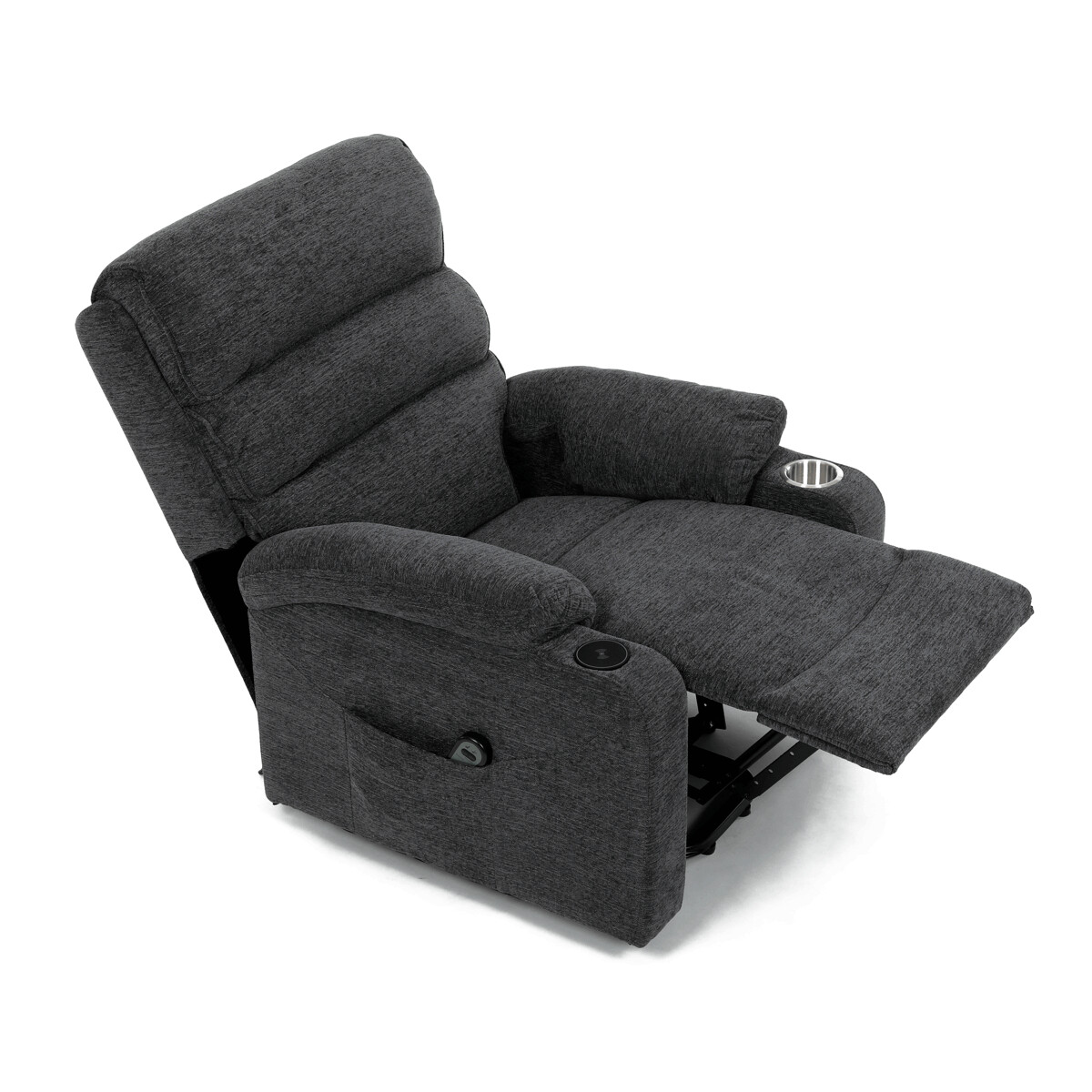 Elektrické polohovacie kreslo látka TV-S8348 GREY2
