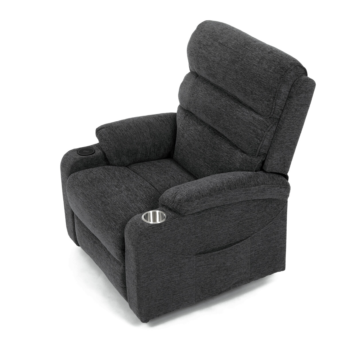 Elektrické polohovacie kreslo látka TV-S8348 GREY2