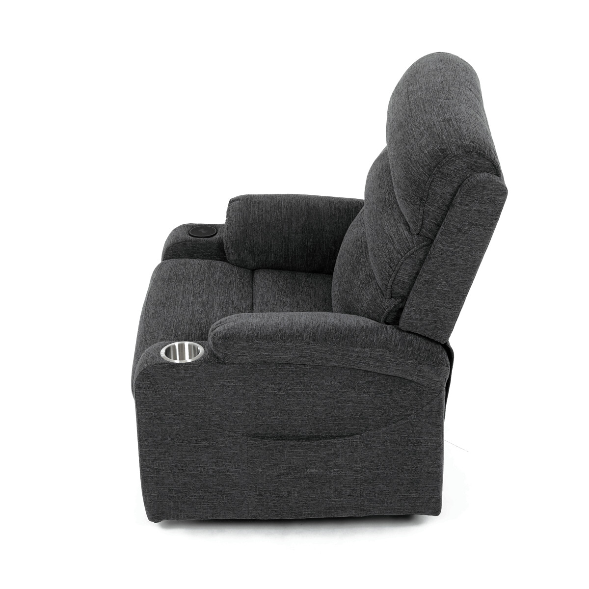 Elektrické polohovacie kreslo látka TV-S8348 GREY2