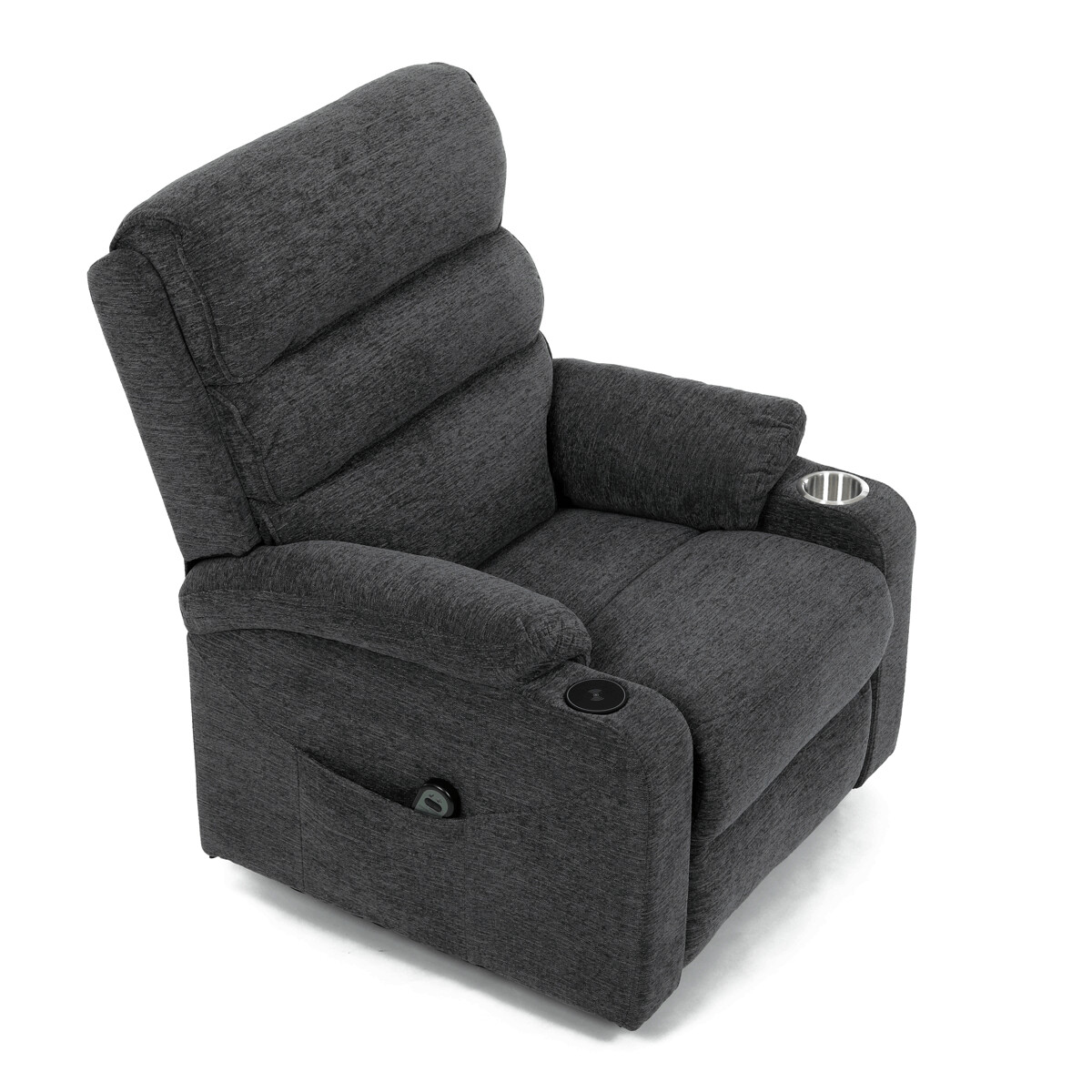 Elektrické polohovacie kreslo látka TV-S8348 GREY2