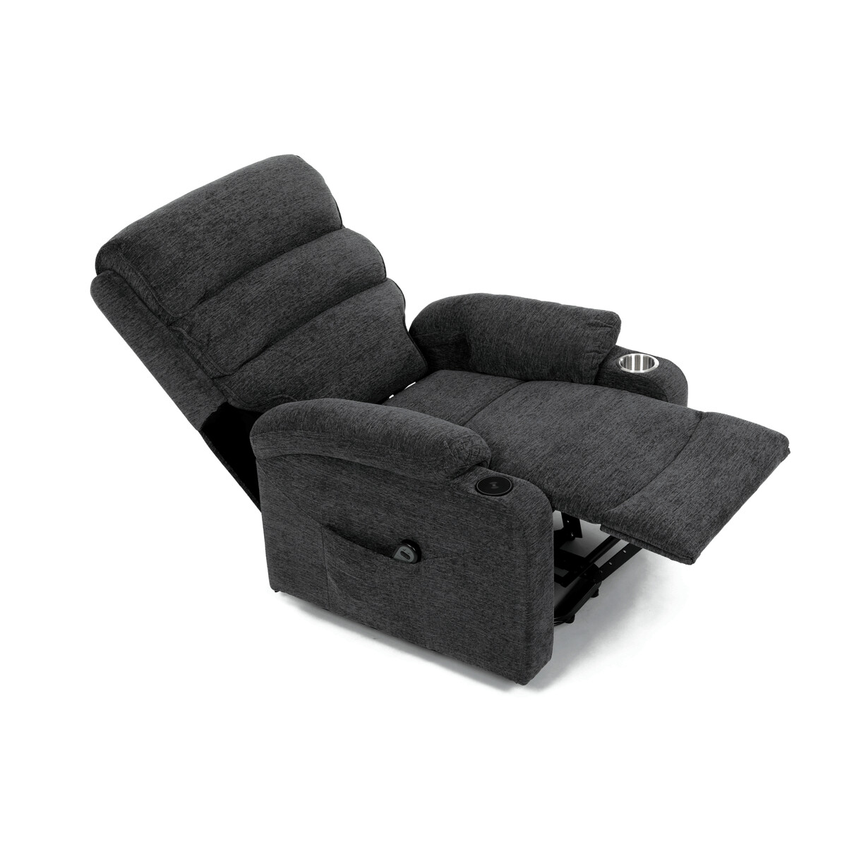 Elektrické polohovacie kreslo látka TV-S8348 GREY2