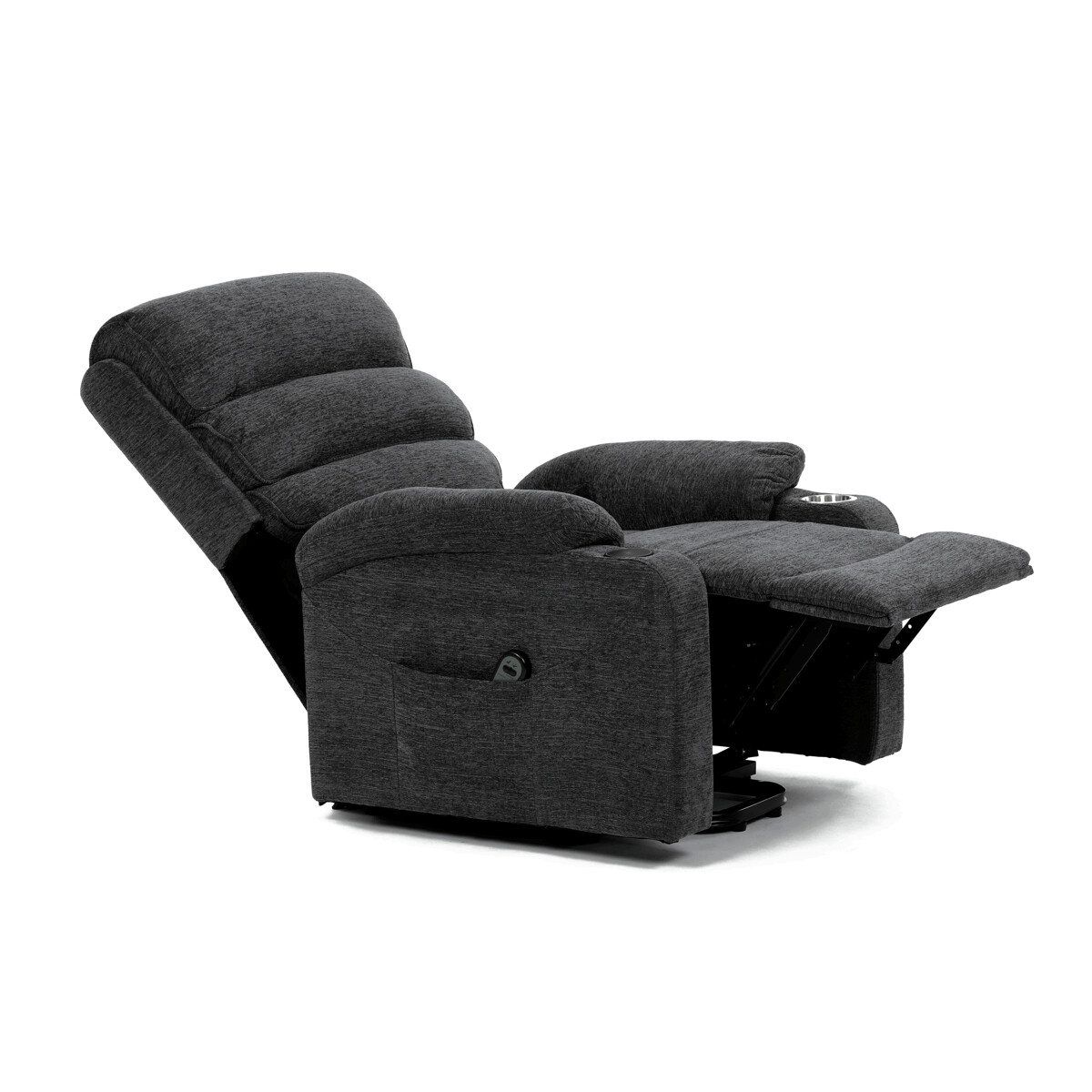 Elektrické polohovacie kreslo látka TV-S8348 GREY2