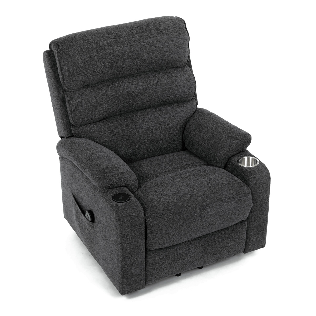 Elektrické polohovacie kreslo látka TV-S8348 GREY2