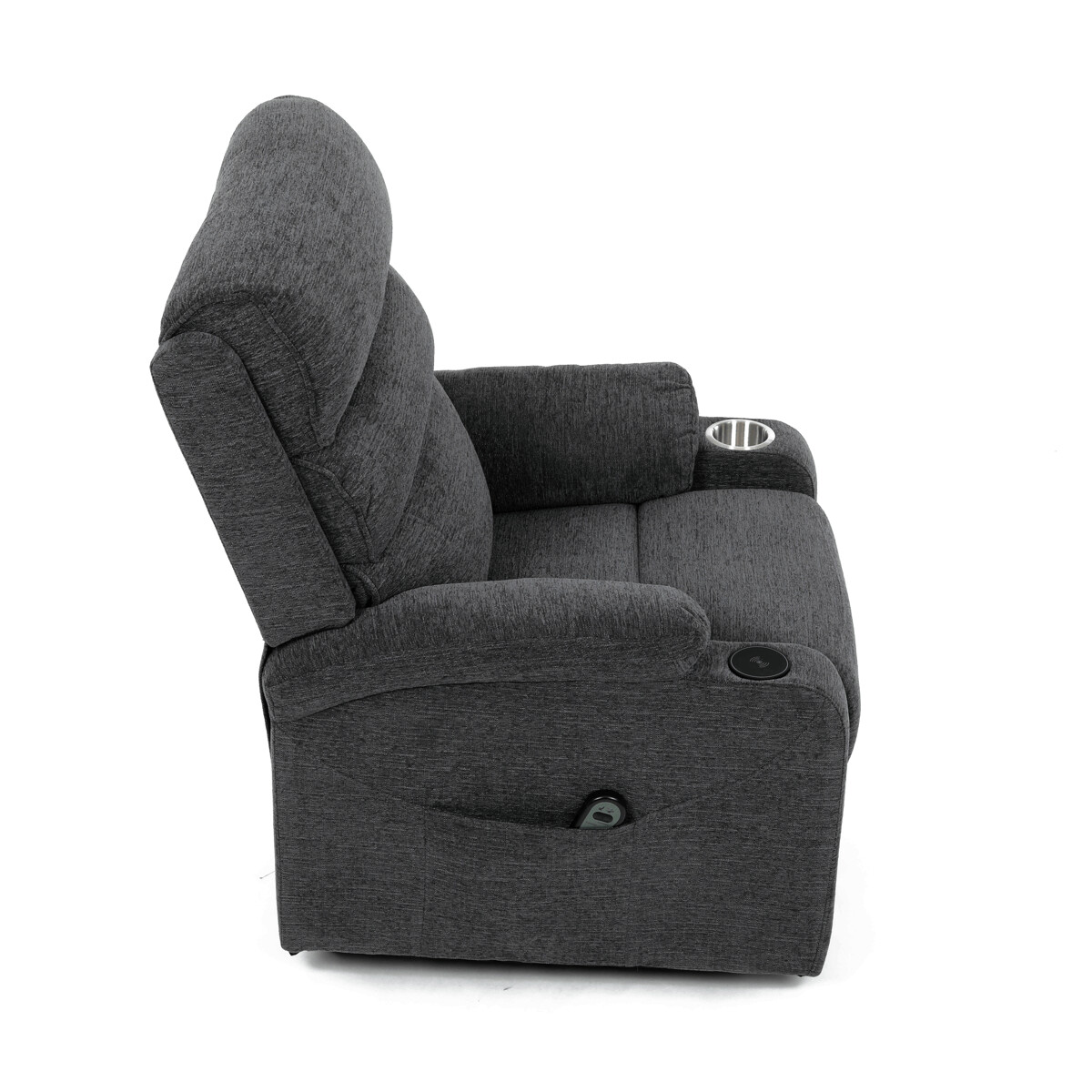 Elektrické polohovacie kreslo látka TV-S8348 GREY2