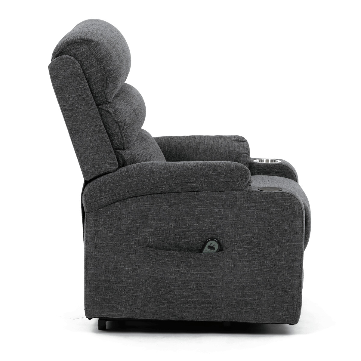 Elektrické polohovacie kreslo látka TV-S8348 GREY2