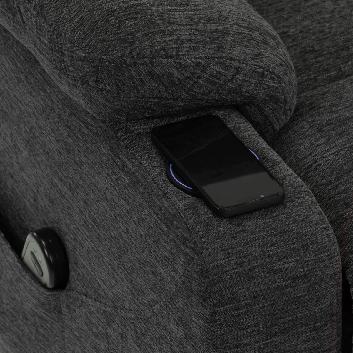 Elektrické polohovacie kreslo látka TV-S8348 GREY2