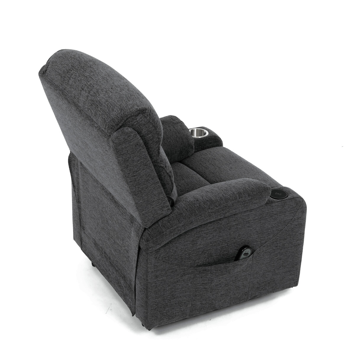 Elektrické polohovacie kreslo látka TV-S8348 GREY2