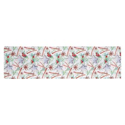 Běhoun s vánočním motivem - bílý podklad, 100% polyester, 40 x 150 cm.