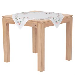 Ubrus,máky v růžových barvách, 80x80cm, 100% polyester.