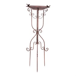 Pítko pro ptáčky - kov, zápich, na trojnožce