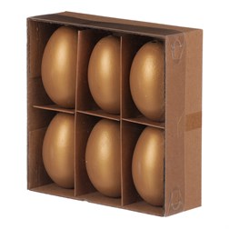 Vajíčko pravé - zlatá barva, cena za balení (6 ks)