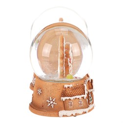 Sněžítko na perníkových domcích - polyresin, mix 2 druhů, cena za 1 ks.