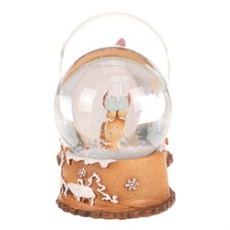 Sněžítko s perníkovým panáčkem - polyresin, mix 2 druhů, cena za 1 ks.