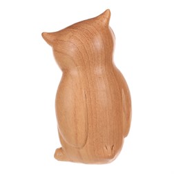 Sova - polyresinová figurka, imitace dřeva