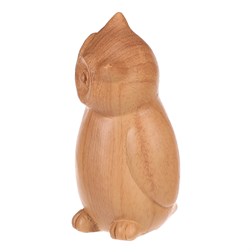 Sova - polyresinová figurka, imitace dřeva
